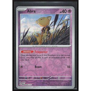 Pokemon TCG - Abra [Reverse Holo] - 080/167 - Twilight Masquerade - Near  Mint